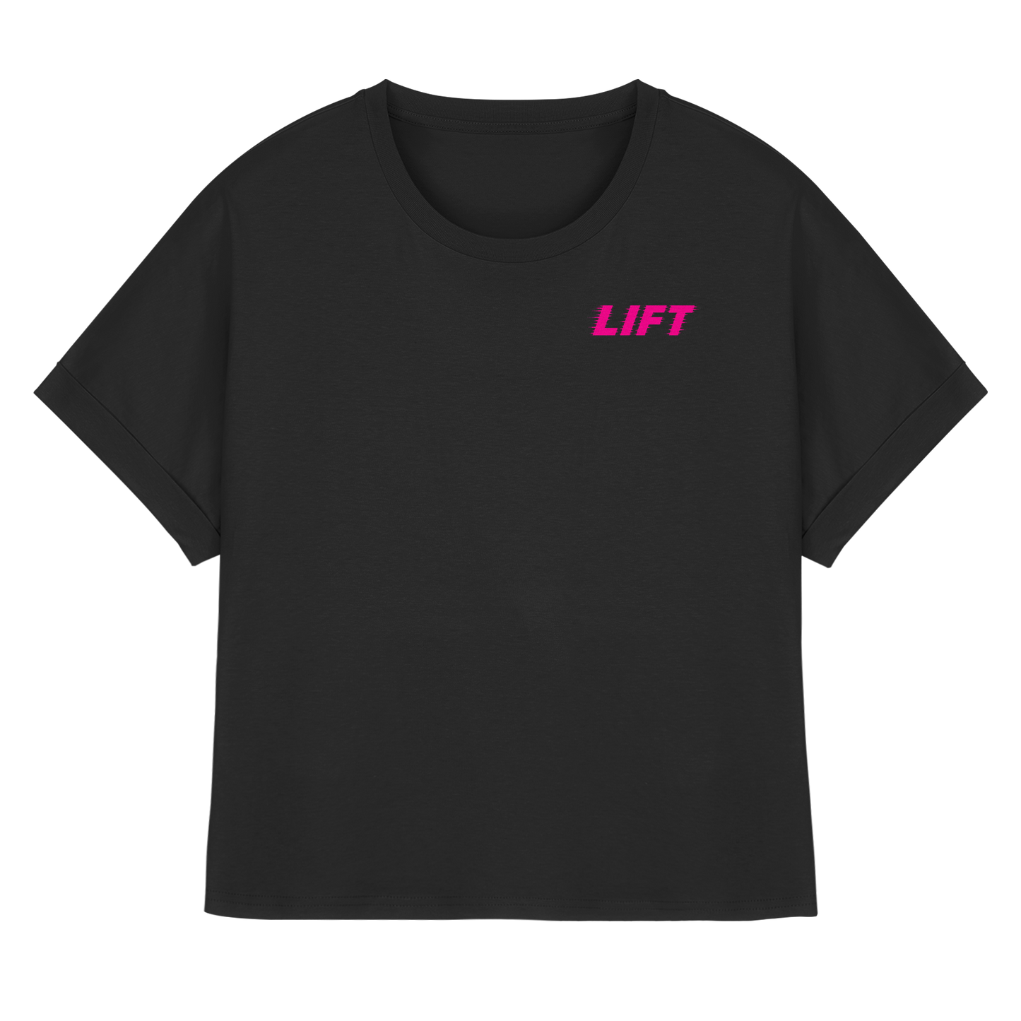Lift-M - Womens Organic Rolled Sleeves T-Shirt