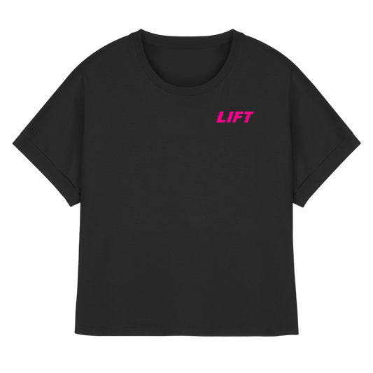 Lift-M - Womens Organic Rolled Sleeves T-Shirt
