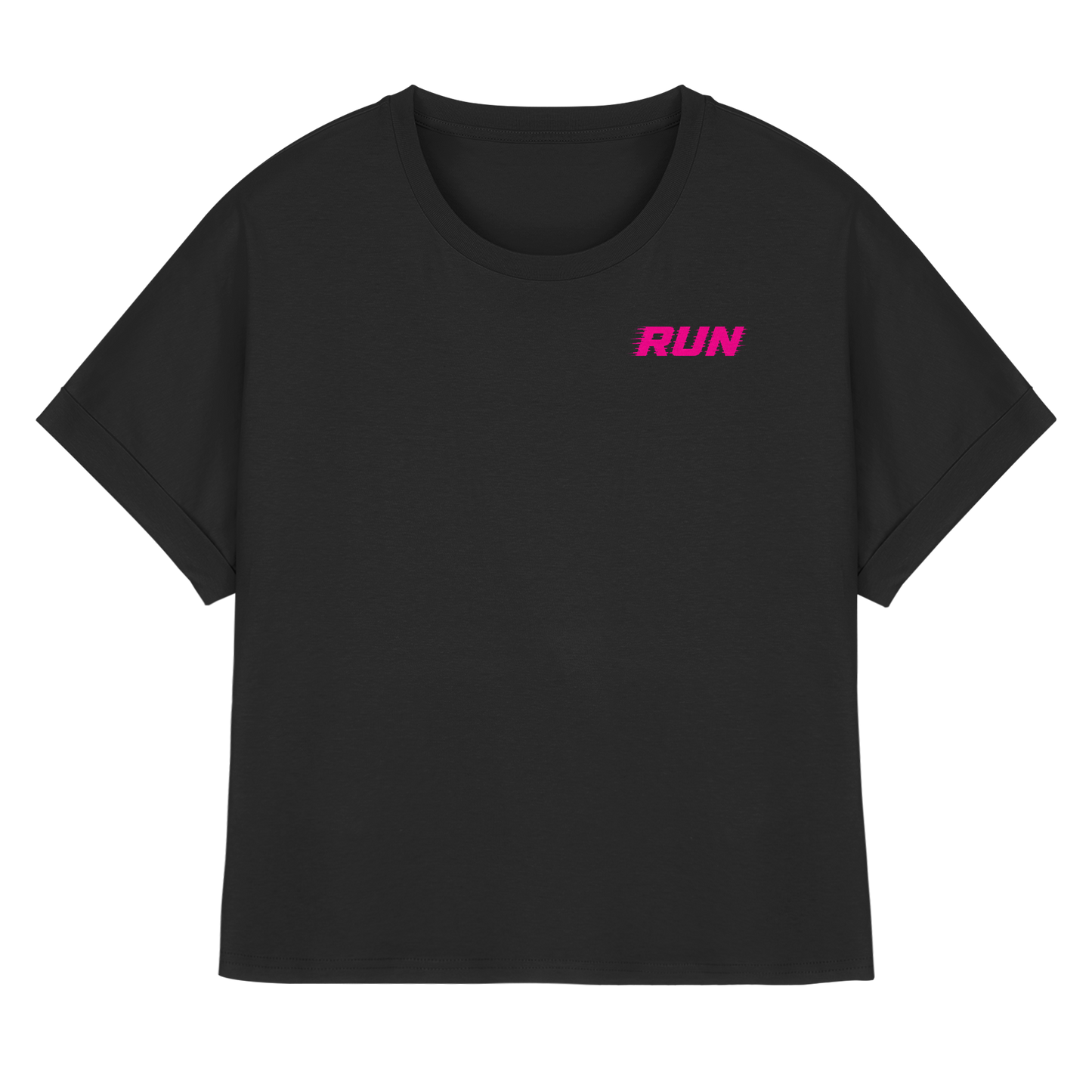 Run-M - Womens Organic Rolled Sleeves T-Shirt