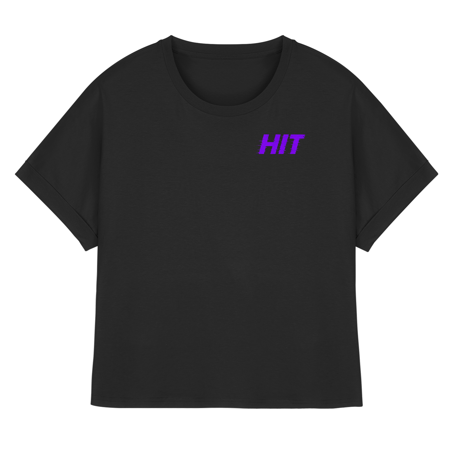 Hit-L Kopie - Womens Organic Rolled Sleeves T-Shirt