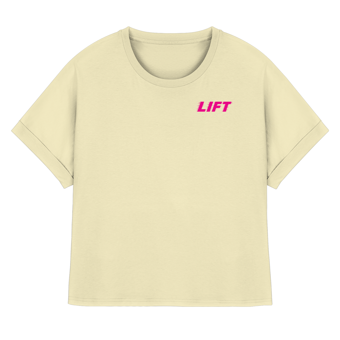 Lift-M - Womens Organic Rolled Sleeves T-Shirt