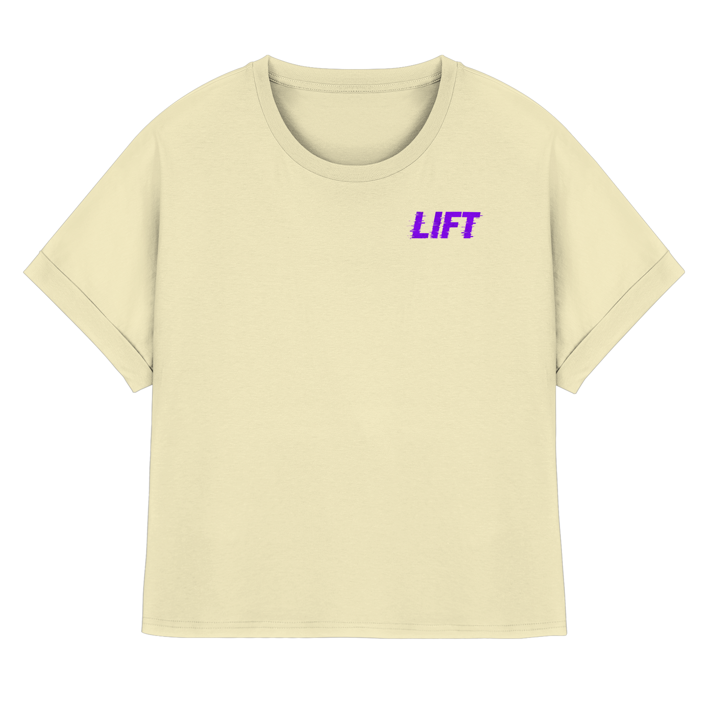Lift - Womens Organic Rolled Sleeves T-Shirt