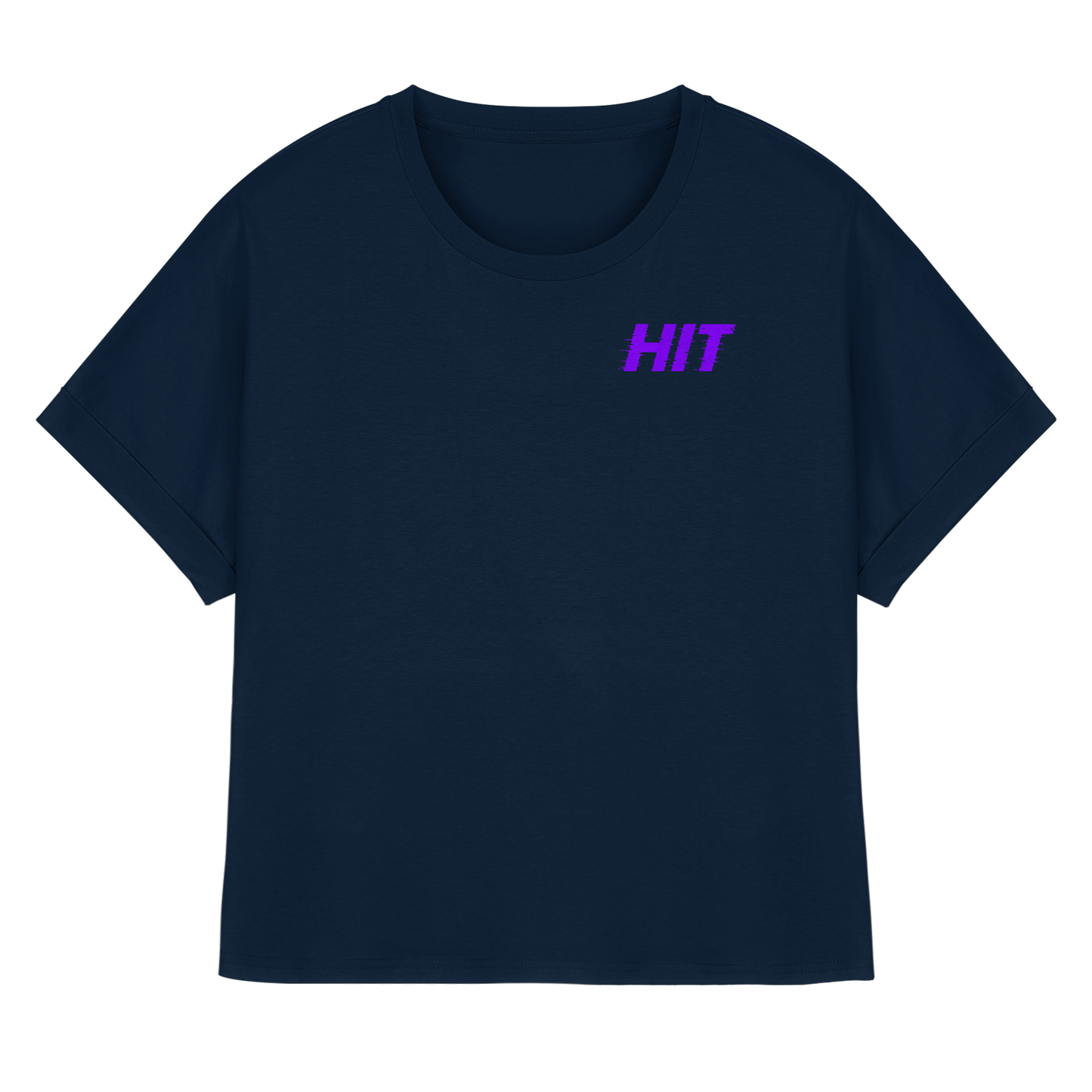 Hit-L Kopie - Womens Organic Rolled Sleeves T-Shirt